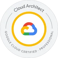 Badge «Google Cloud Certified – Professional Cloud Architect» di Google Cloud